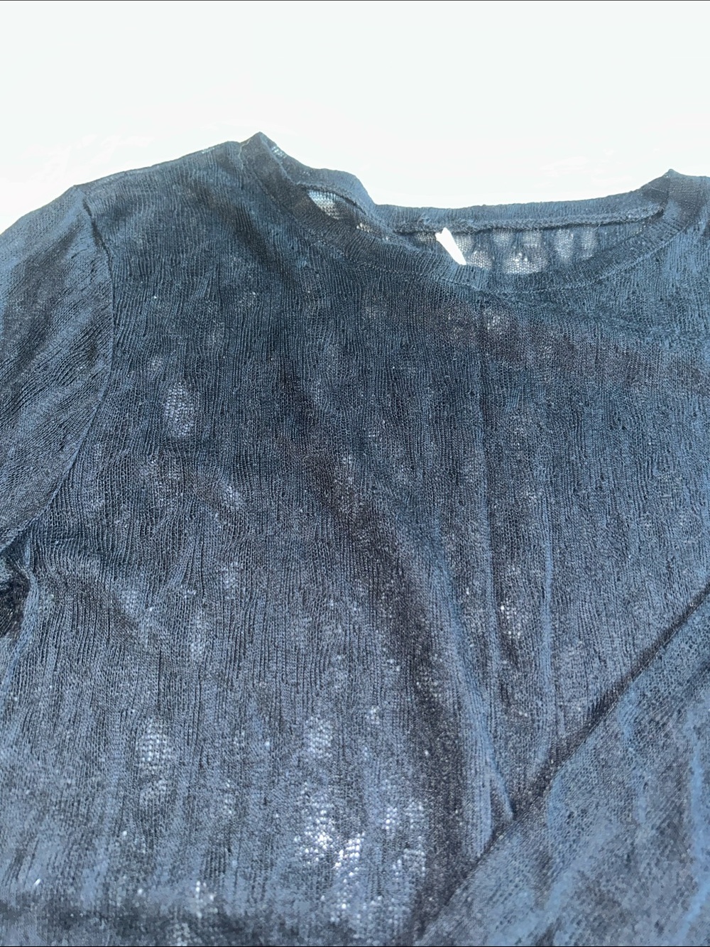 Sheer Black Long Sleeve